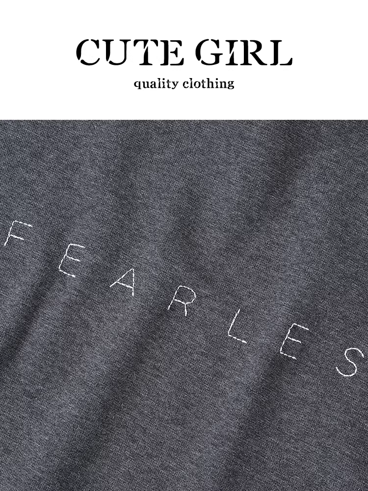 Áo thun dài tay lệch vai màu xám phong cách Hàn Quốc có túi dành cho nữ, áo dáng ôm đa năng thanh lịch mùa thu