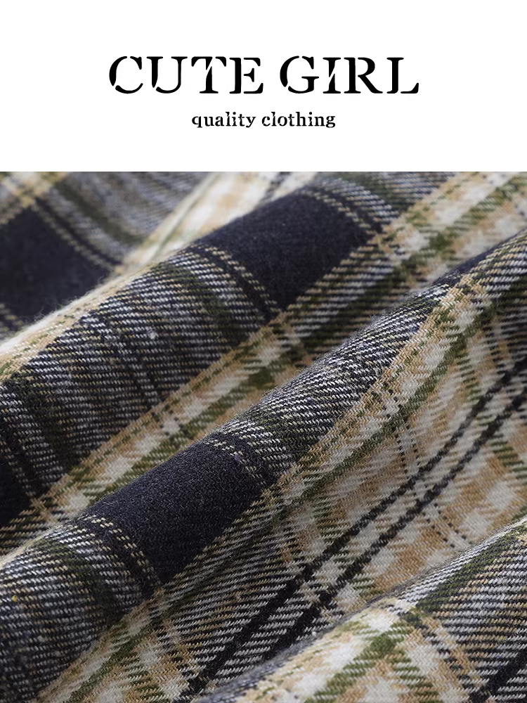 Áo sơ mi cổ polo kẻ sọc phong cách Hàn Quốc có thắt lưng dành cho nữ, thiết kế mùa thu, dáng rộng và đa năng, áo độc đáo