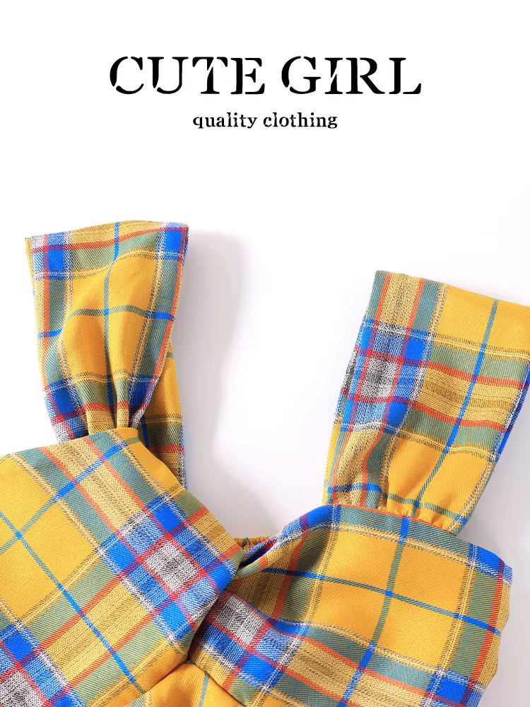 Áo yếm kẻ sọc màu dopamine phong cách Hàn Quốc dành cho nữ, áo không tay hở lưng thanh lịch và lộng lẫy mùa hè