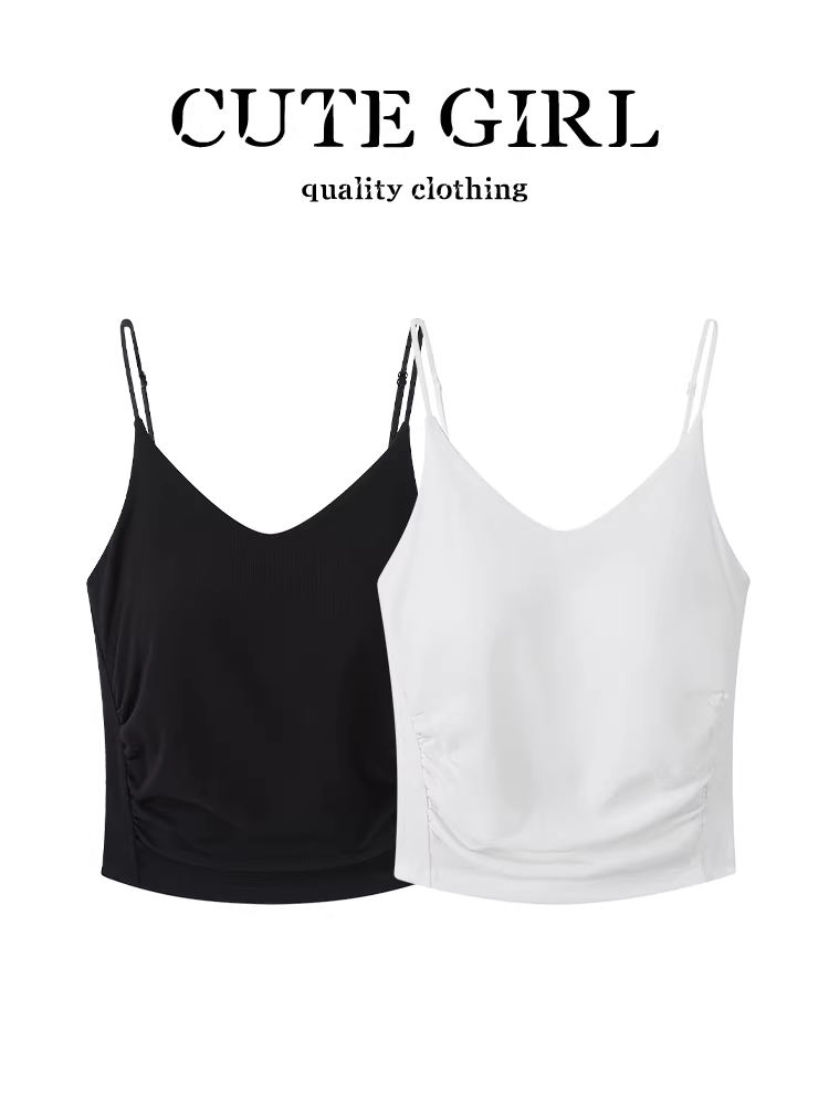 Áo yếm kiểu Mỹ của CuteGirl có đệm ngực tích hợp, thiết kế mùa hè dành cho nữ, áo lót ôm sát cơ thể.