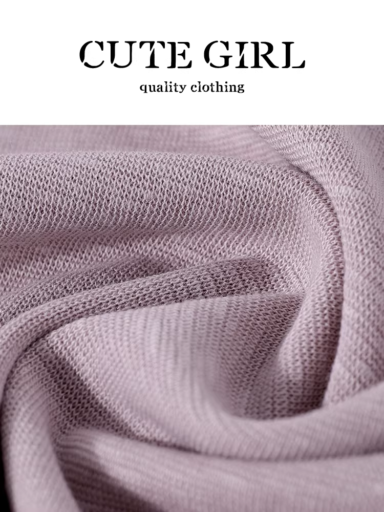 Áo thun ngắn tay cổ vuông màu tím phong cách Pháp dễ thương dành cho nữ, áo hai mảnh giả dáng ôm mùa hè