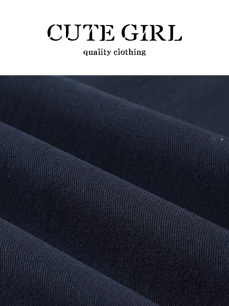 Quần ống rộng chắp vá kiểu Hàn Quốc CuteGirl dành cho nữ, thiết kế mùa thu, lưng cao, thon gọn, quần đa năng