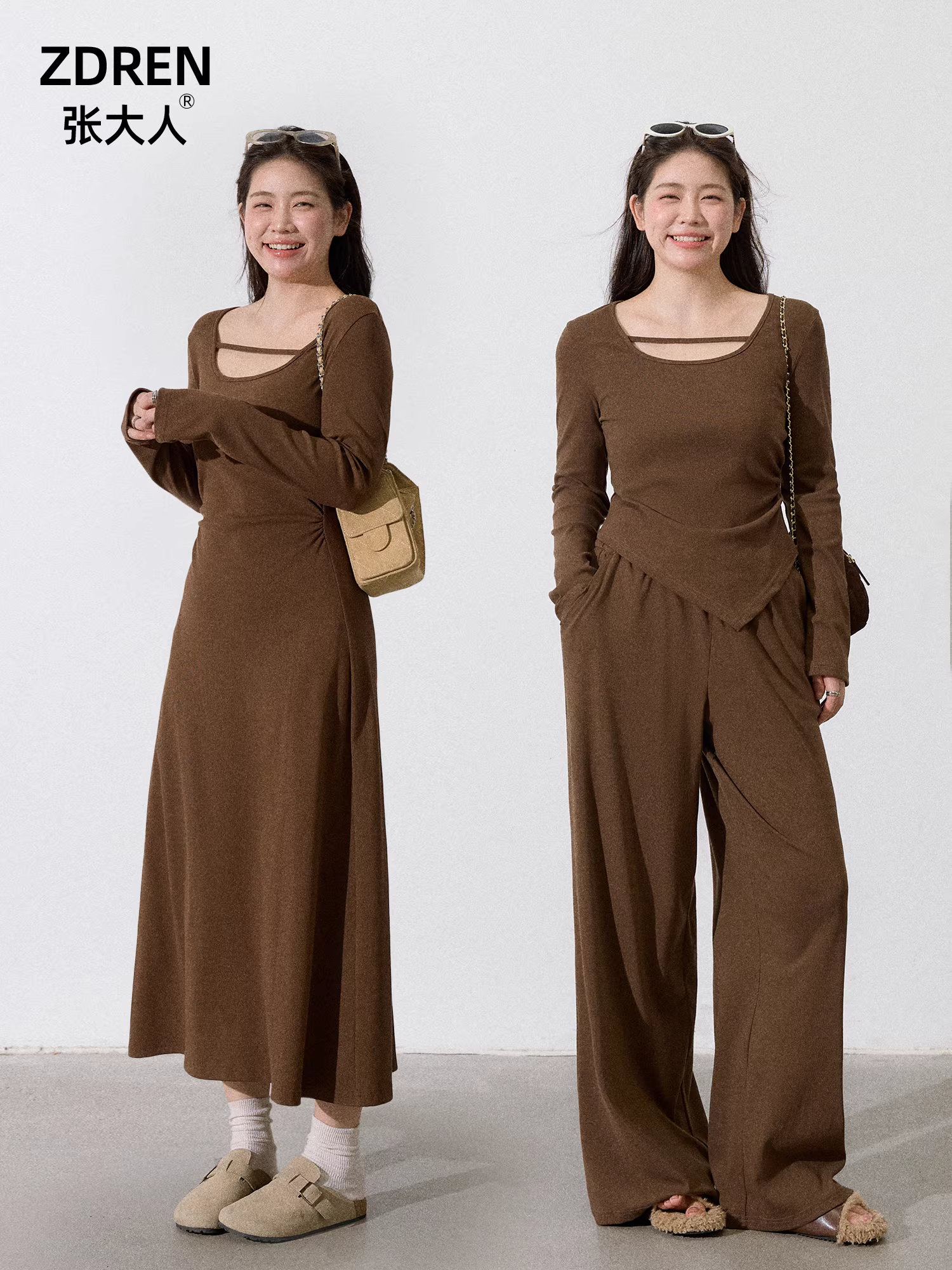 Quần áo nữ cỡ lớn dành cho người lớn, váy thon gọn cho các cô nàng mũm mĩm, phong cách Hàn Quốc, trang phục sành điệu, váy chữ A dệt kim ôm eo.