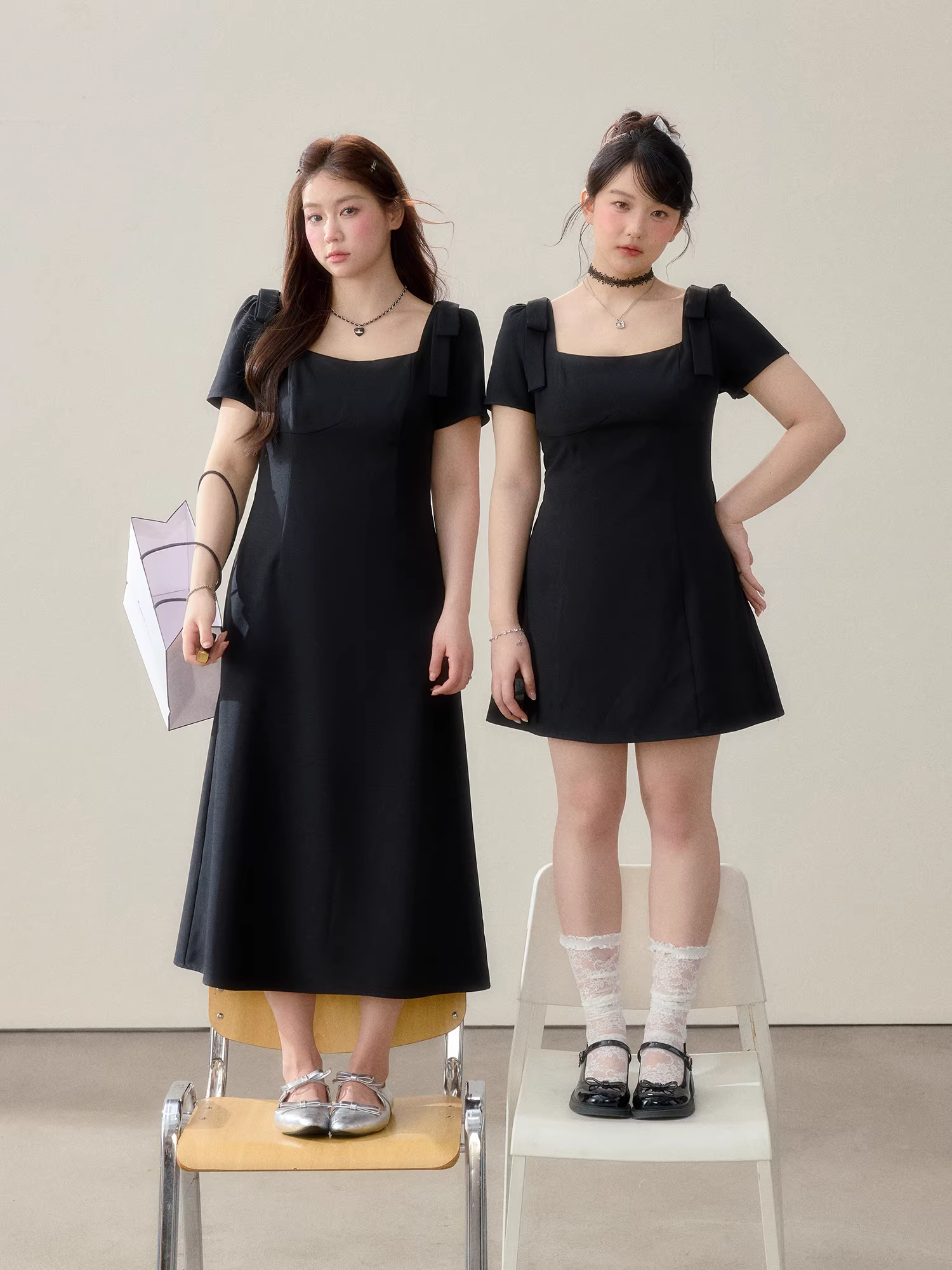 Quần áo nữ cỡ lớn dành cho người lớn, đầm thời trang cao cấp, đơn giản và tôn dáng, kiểu Hepburn Pháp, đầm đen dự tiệc.