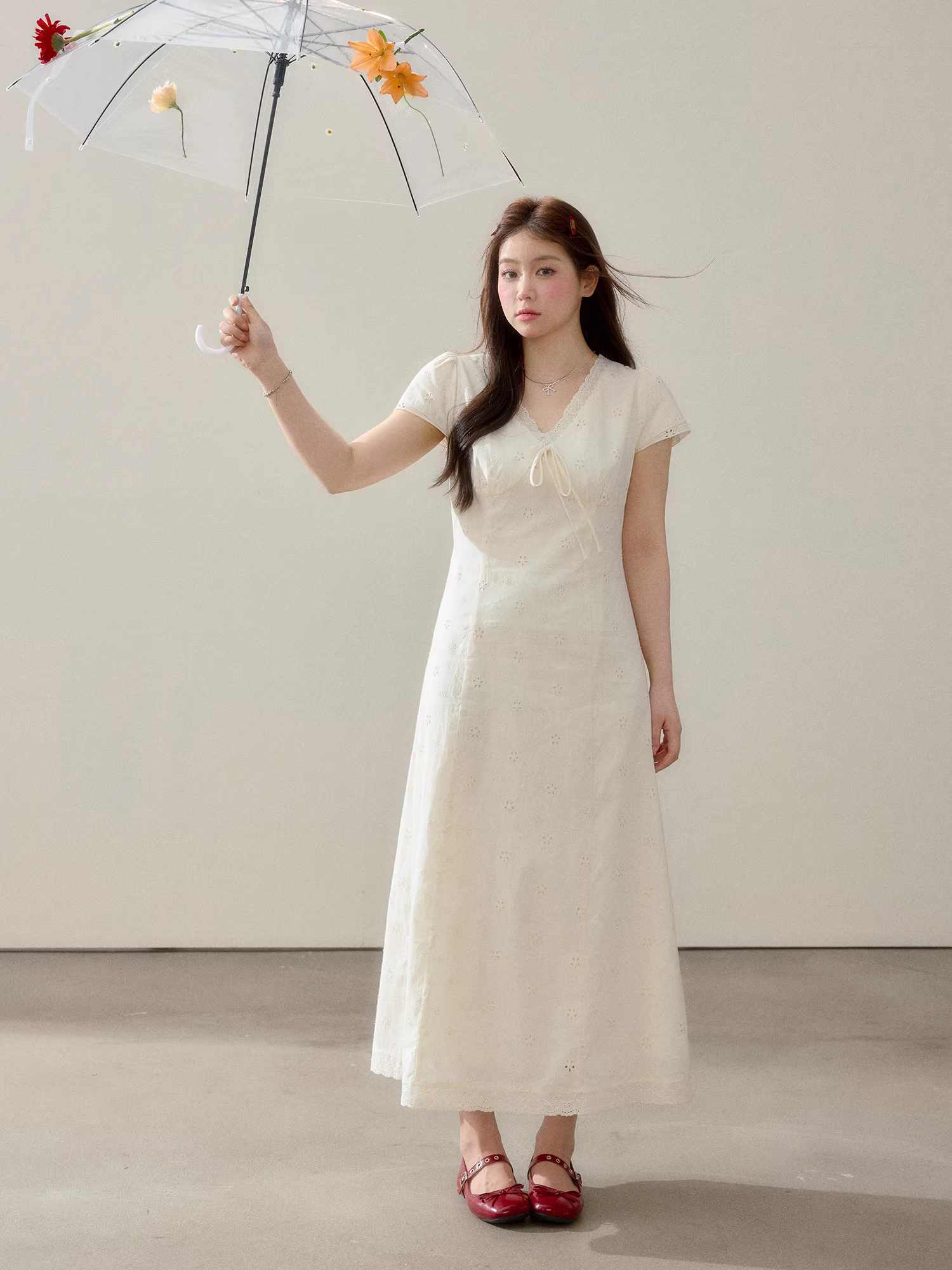 Zhang Daren 2025 – Quần áo mùa hè cỡ lớn dành cho nữ, đầm tôn dáng kiểu Pháp thanh lịch, đầm Tingdal.