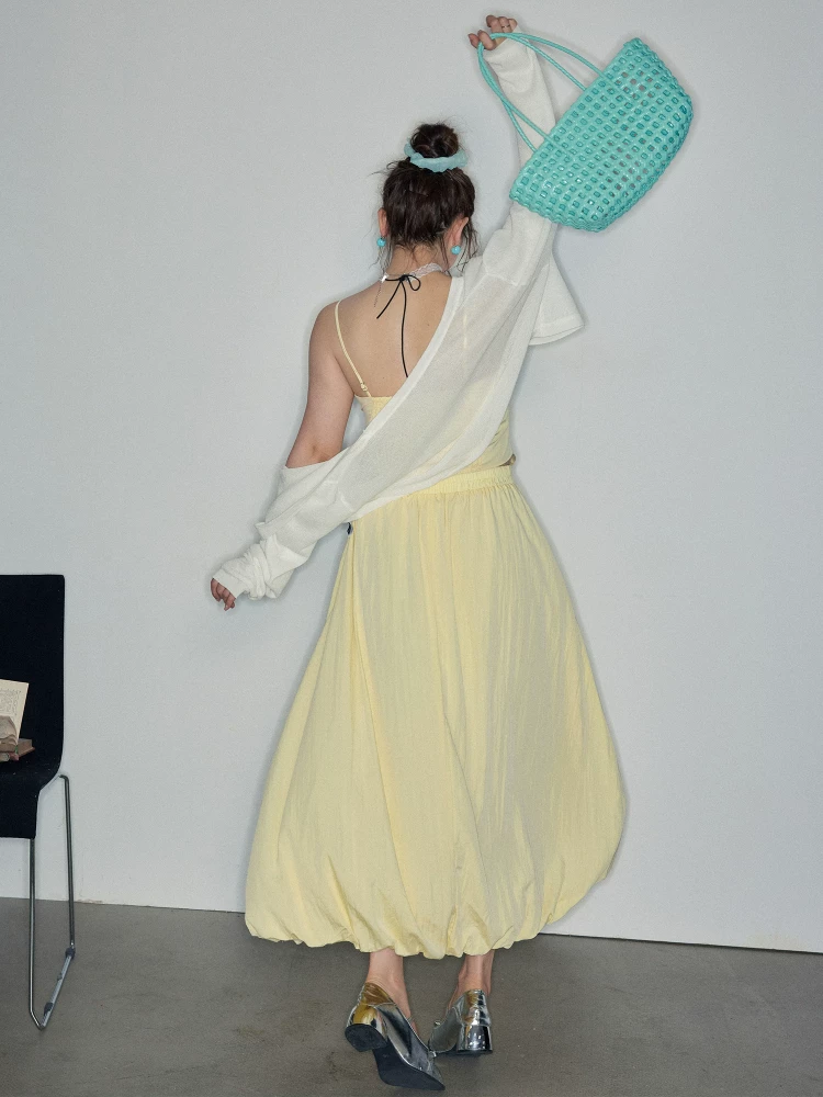 Bộ váy liền thân ren phối viền kiểu dáng Dopamine, size lớn dành cho nữ Zhang Daren mùa hè 2025, dành cho người phụ nữ mũm mĩm.