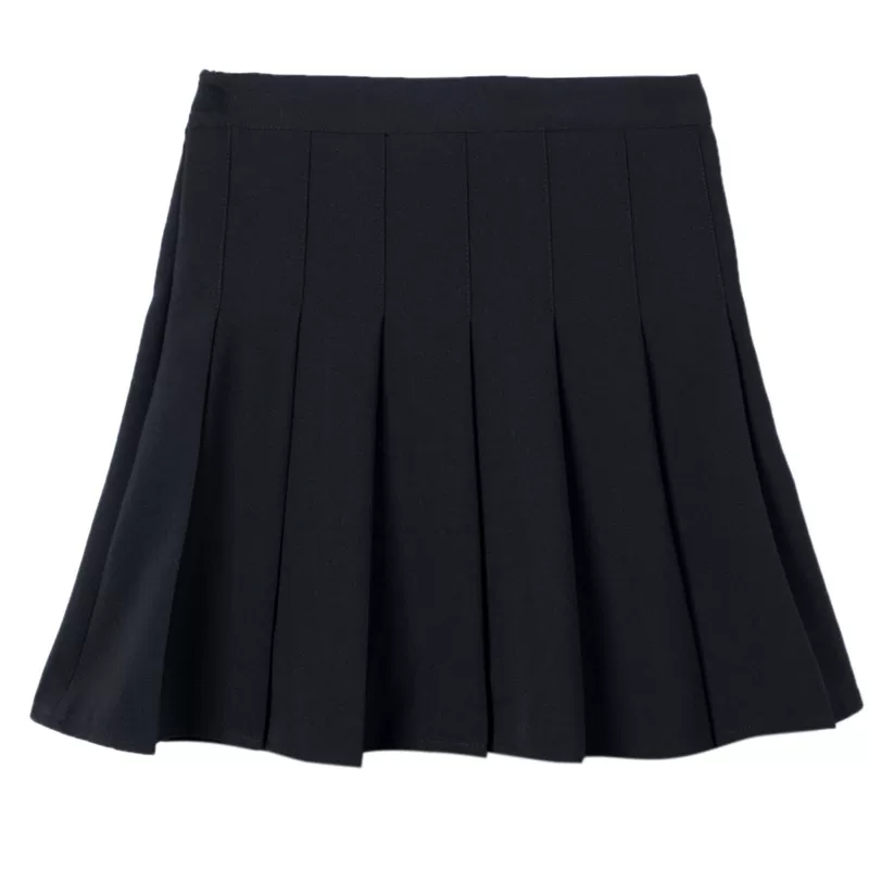 Váy xếp ly cho nữ, lưng cao, thu đông, cỡ lớn, phong cách Hàn Quốc, váy chữ A đa năng, váy ngắn, giảm béo, váy kẻ sọc JK, váy nửa thân.