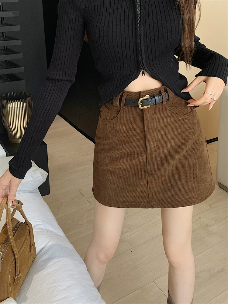 Váy nhung cao cấp dành cho nữ, mùa thu đông, váy chữ A cỡ lớn, váy đen nhỏ gợi cảm dành cho phụ nữ nhỏ nhắn, váy ngắn ôm hông.