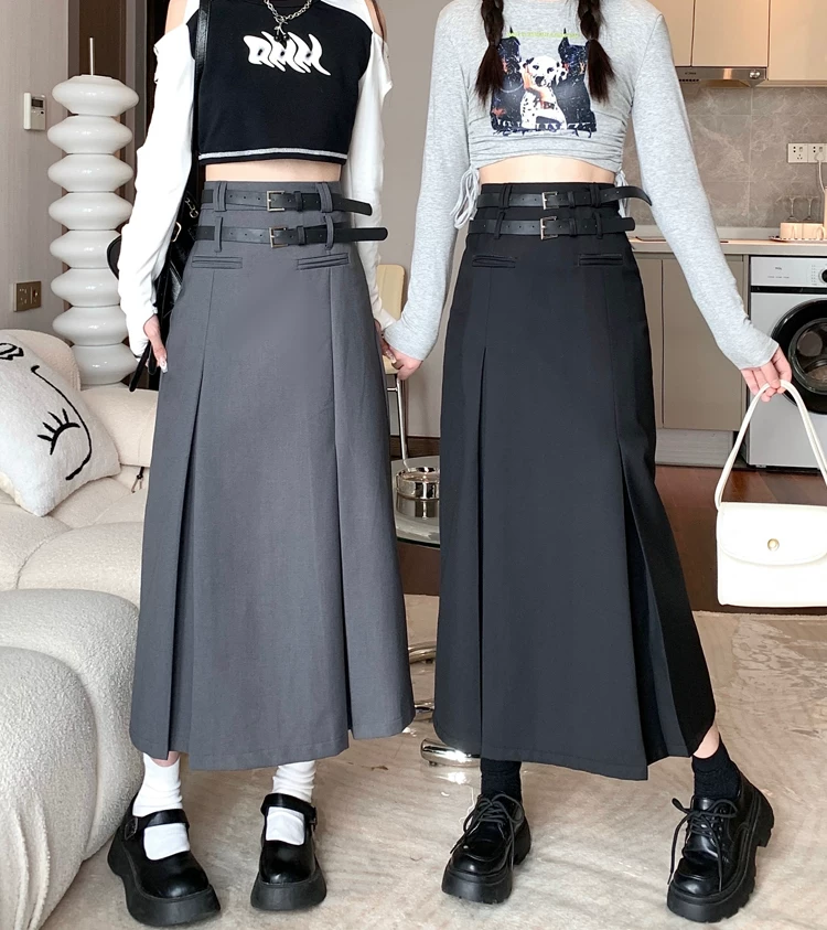 Váy liền thân xẻ tà cao cấp dành cho nữ, váy chữ A dài ngang hông mới mùa xuân hè 2023 dành cho người nhỏ nhắn.