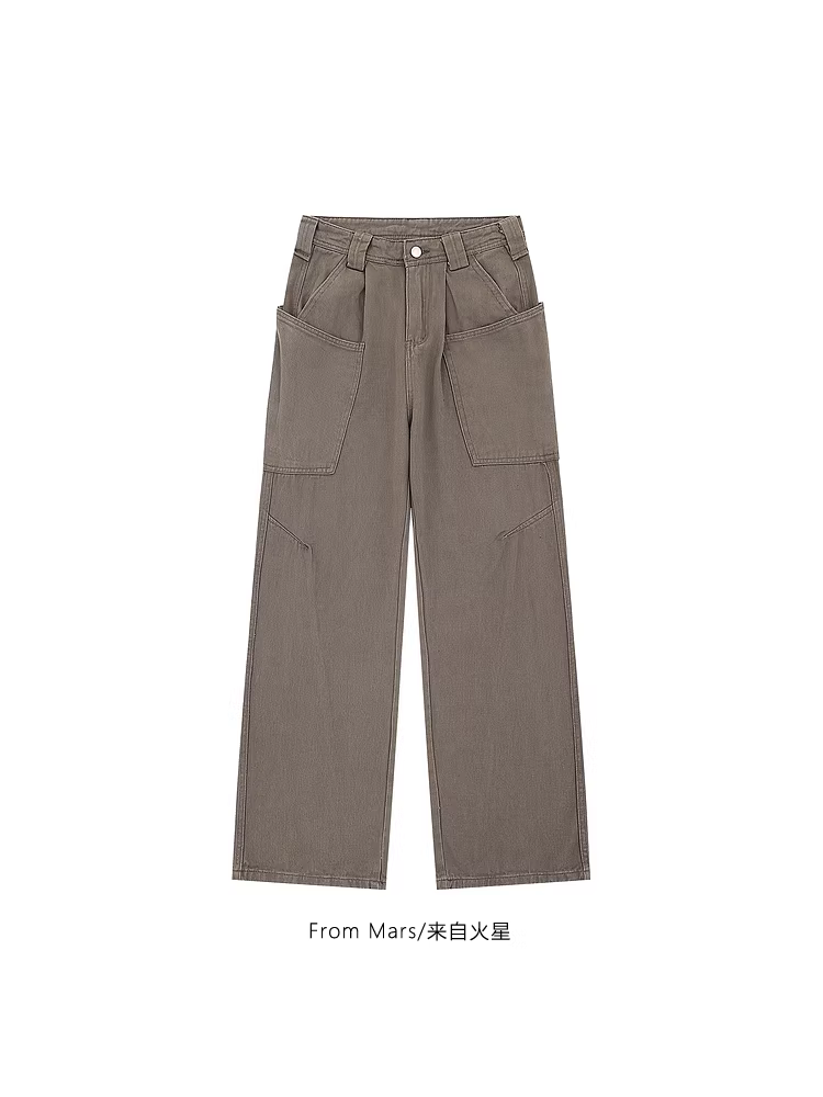 Từ sao Hỏa Quần ống rộng kiểu cổ điển thời trang