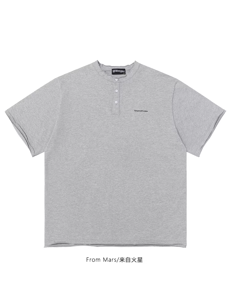 Từ sao Hỏa Kế hoạch du lịch Thương hiệu thời thượng Đơn giản dáng rộng BF Màu trơn in chữ Unisex Áo thun ngắn tay Ins