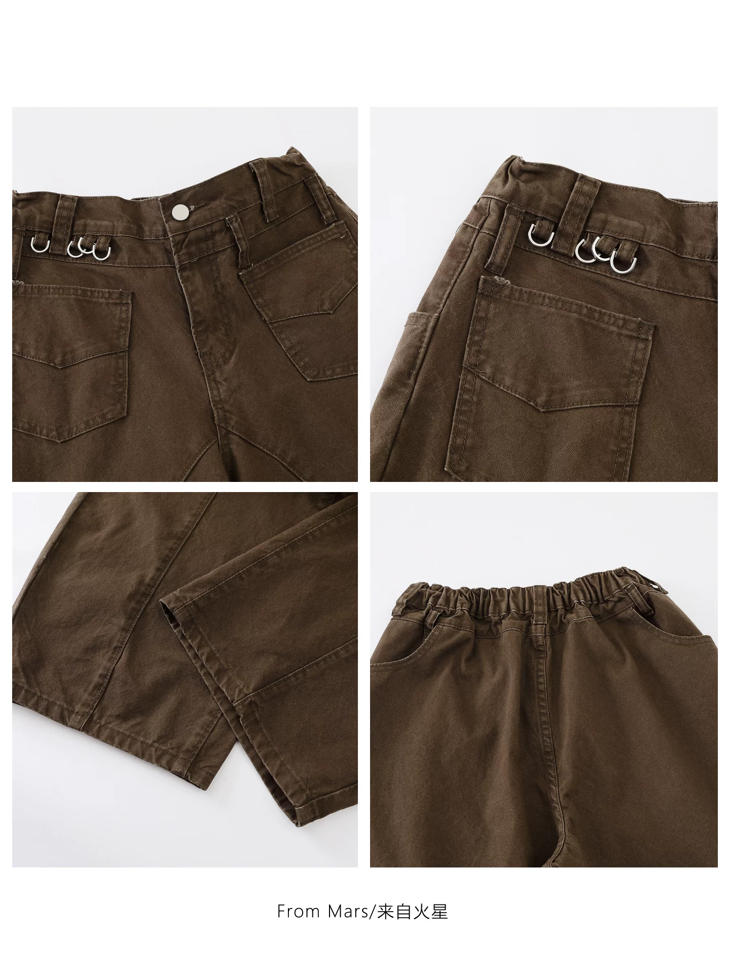 Từ sao Hỏa, một khoảnh khắc lãng mạn, quần ống rộng denim dáng rộng cổ điển theo phong cách retro, xu hướng mùa hè.