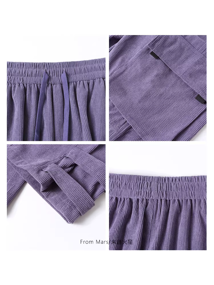 Quần Cargo chất liệu Corduroy phong cách đường phố Mỹ, có dây rút co giãn, kiểu dáng thường ngày, thương hiệu Mars Victory Side