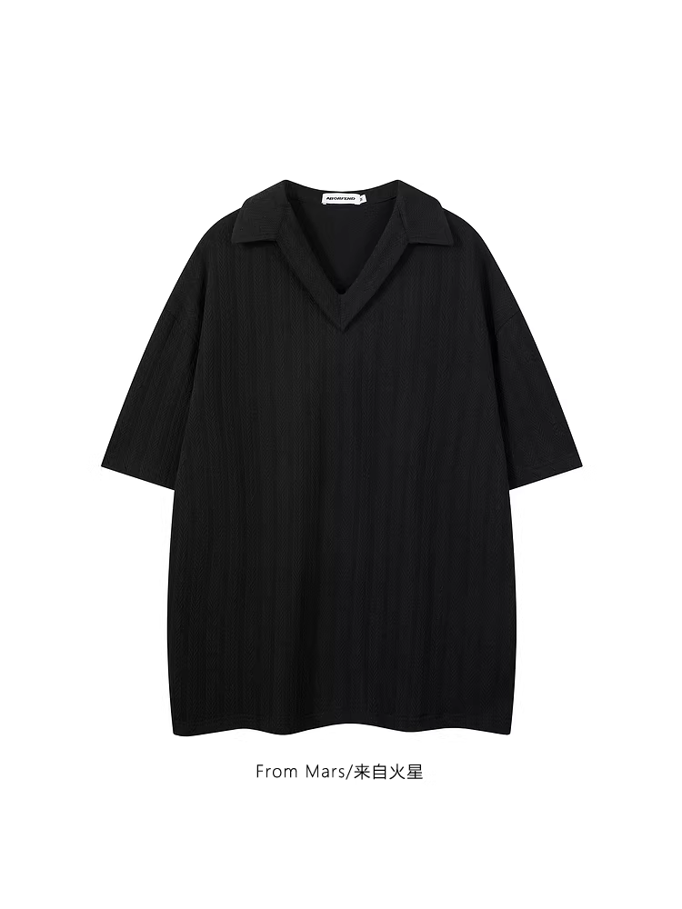 Từ sao Hỏa, màu trắng tinh khiết và sạch sẽ trong mùa hè, màu trơn, phong cách lười biếng, dáng rộng, áo thun ngắn tay unisex giản dị