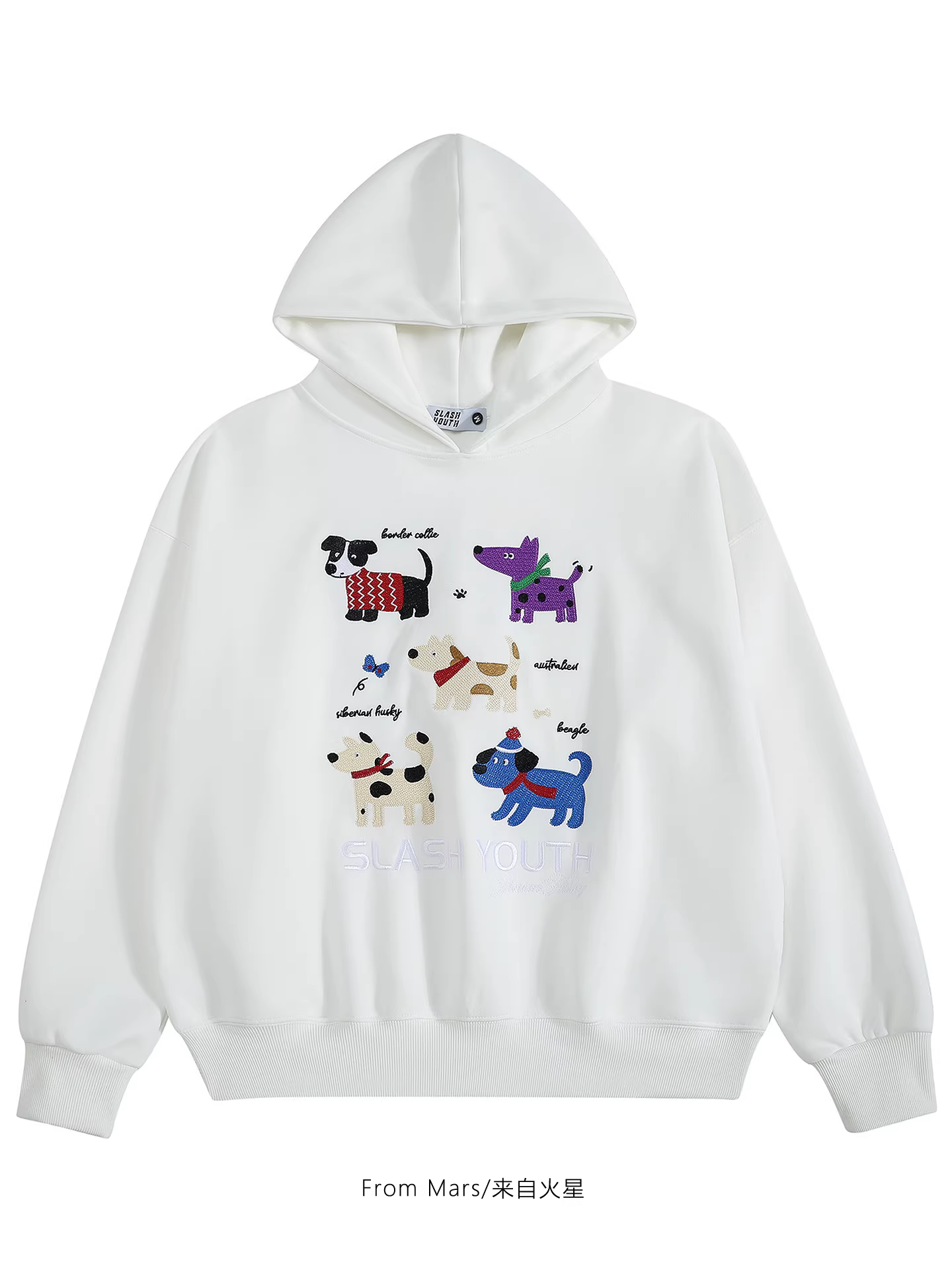 Áo hoodie thường ngày của Lữ đoàn Mars Wangwang