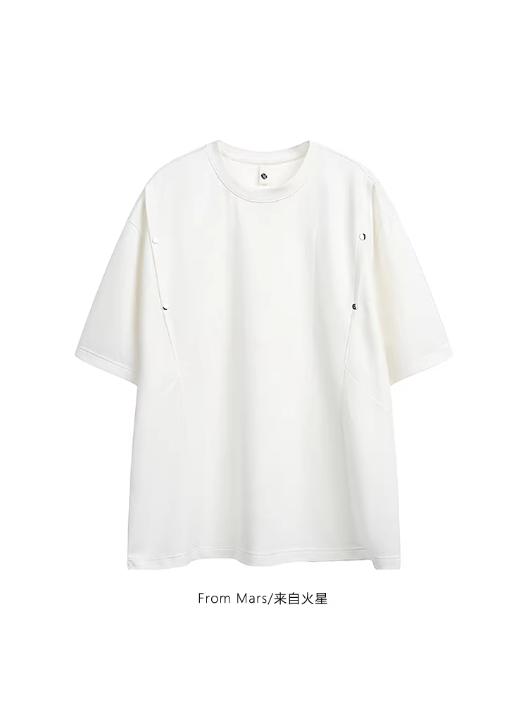 Áo thun ngắn tay dáng rộng phong cách retro Mỹ, thiết kế tinh tế, chất liệu cao cấp, đa năng cho mùa hè