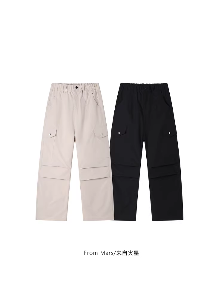 Từ Mars thiết kế đầy phong cách Thiết kế túi kiểu cổ điển của Mỹ quần dài dáng rộng thể thao đường phố thời trang