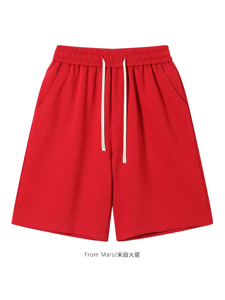 Từ sao Hỏa thì khó bắt đầu sử dụng. Quần short thể thao mỏng màu trơn đơn giản mùa hè của thương hiệu thời thượng dành cho nam và nữ, rộng rãi và đa năng.