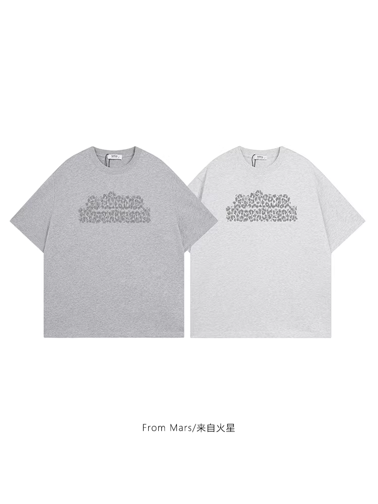 Từ sao Hỏa vẫn đang lan rộng, áo thun ngắn tay cổ tròn dáng rộng, đa năng, giản dị, unisex, mùa hè.