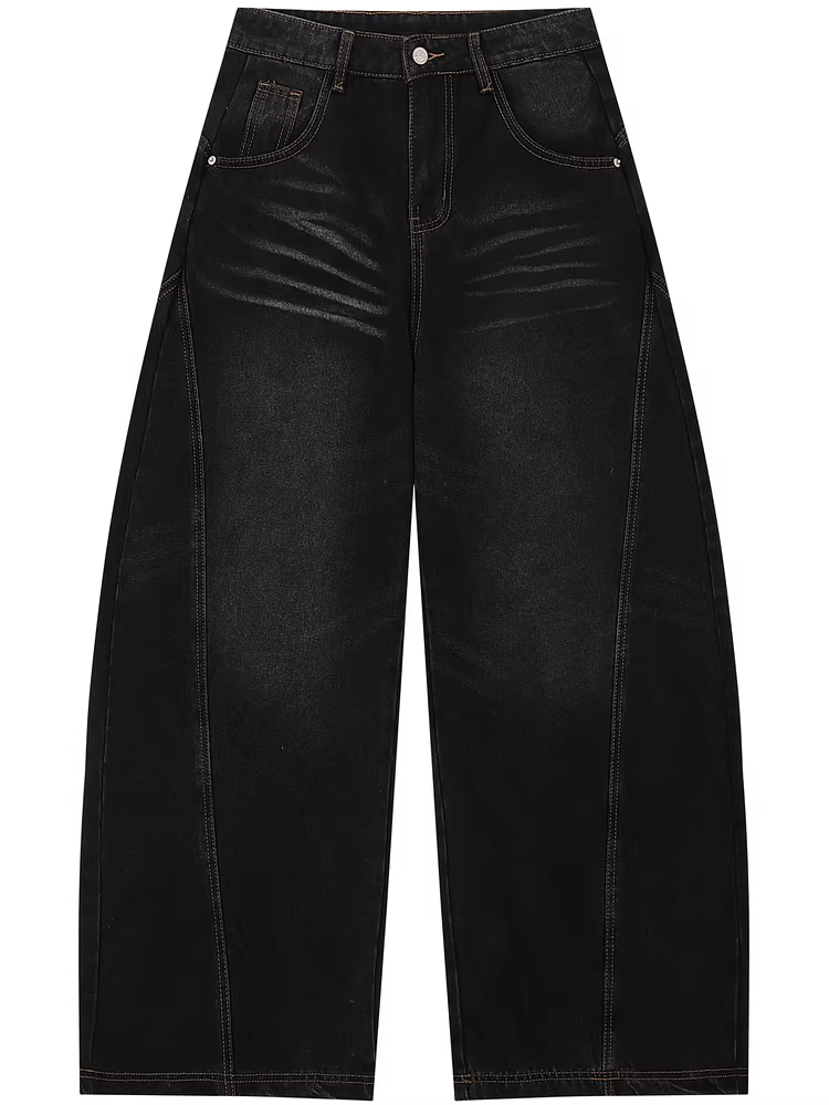 Từ sao Hỏa không thể phản hồi đối với sự chỉ trích. Quần jean kiểu dáng thời trang đường phố, quần ống rộng đa năng dành cho nam và nữ.