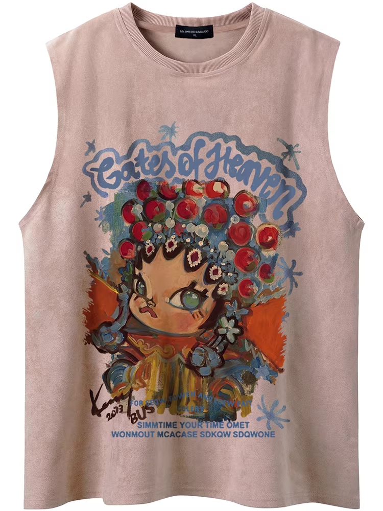 Từ sao Hỏa, ngay từ thời thơ ấu, tập luyện phong cách đường phố cổ điển theo xu hướng quốc gia, áo lót không tay rộng rãi và thoải mái dành cho nam và nữ.