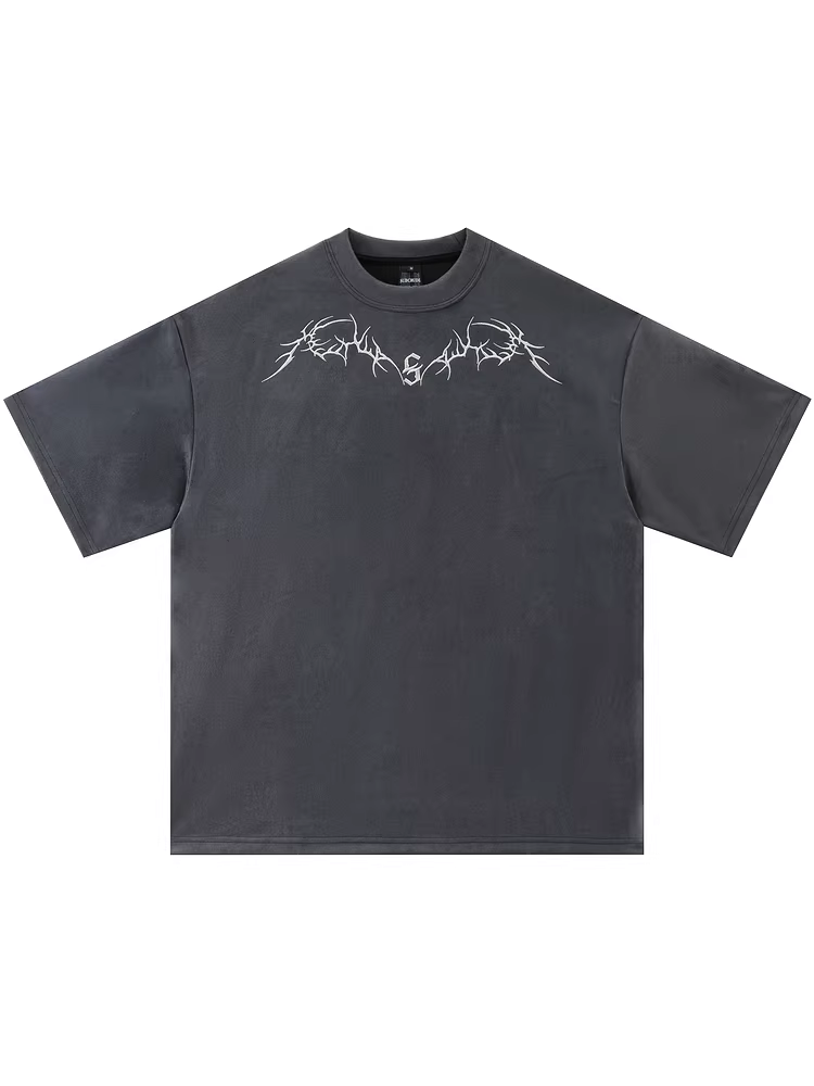 Từ sao Hỏa có một vấn đề gì đó. Áo thun ngắn tay kiểu dáng cổ điển bằng da lộn thời trang phong cách đường phố kiểu dáng mới.