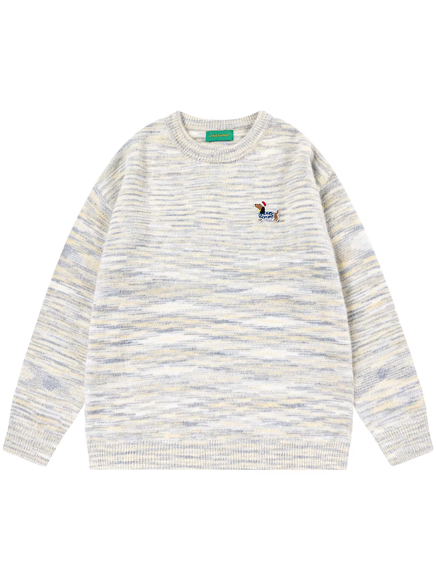 Áo len cổ tròn thông thường của Mars Happiness Escape