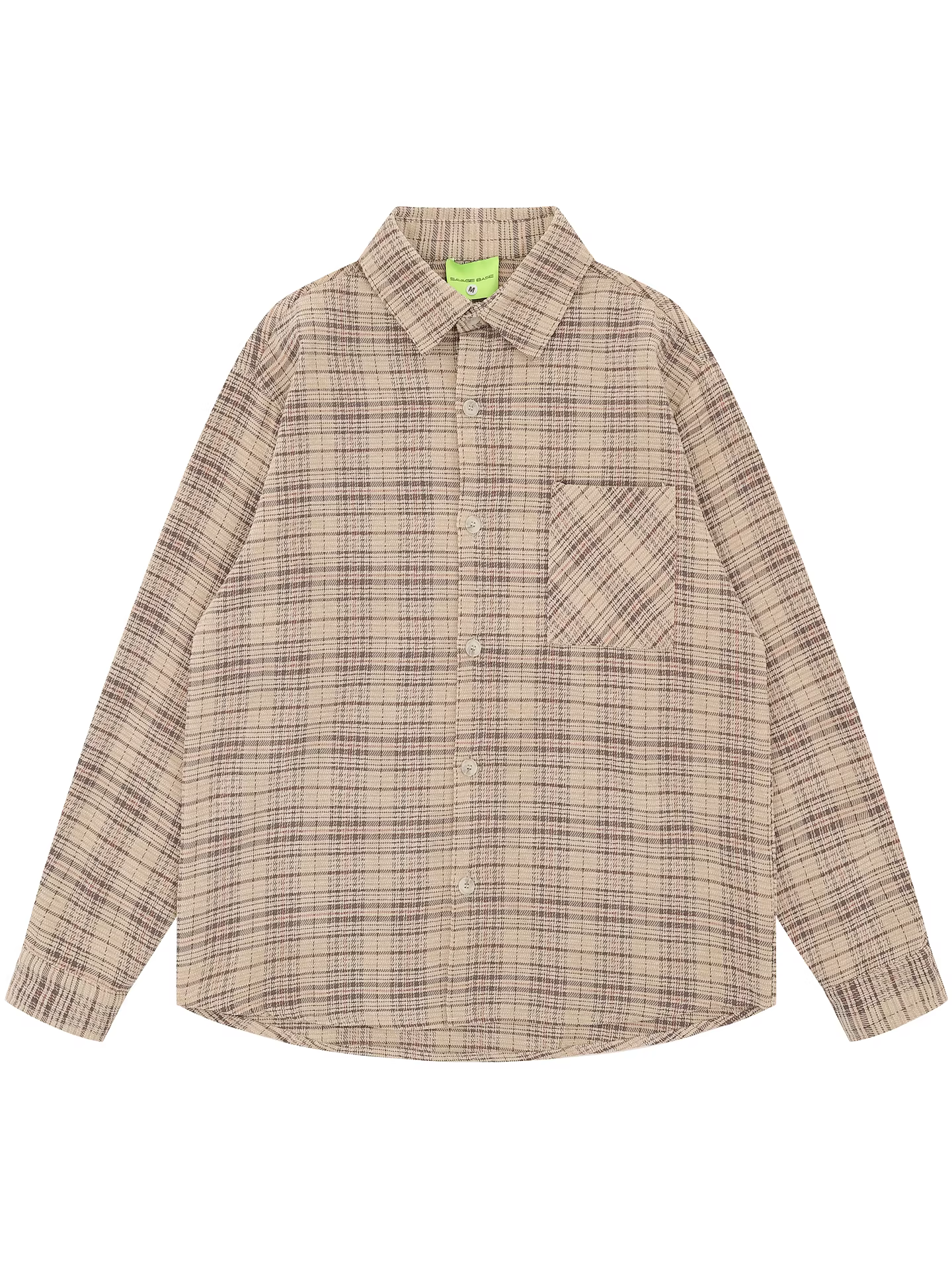 Từ sao Hỏa, tôi dần hiểu được kiểu dáng áo sơ mi dài tay in họa tiết kẻ sọc phong cách Nhật Bản, thiết kế rộng rãi, kiểu dáng giản dị.