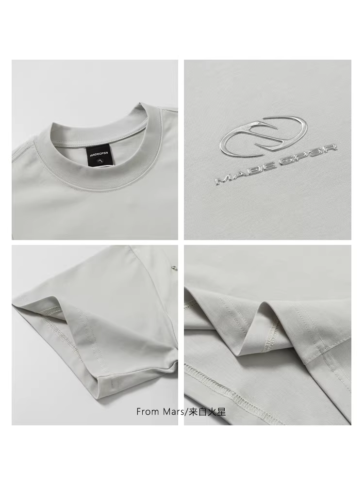 From Mars Matte Essential Summer Phong cách mới Đơn giản Hip-Hop Unisex Áo thun ngắn tay dáng rộng quá khổ hợp thời trang