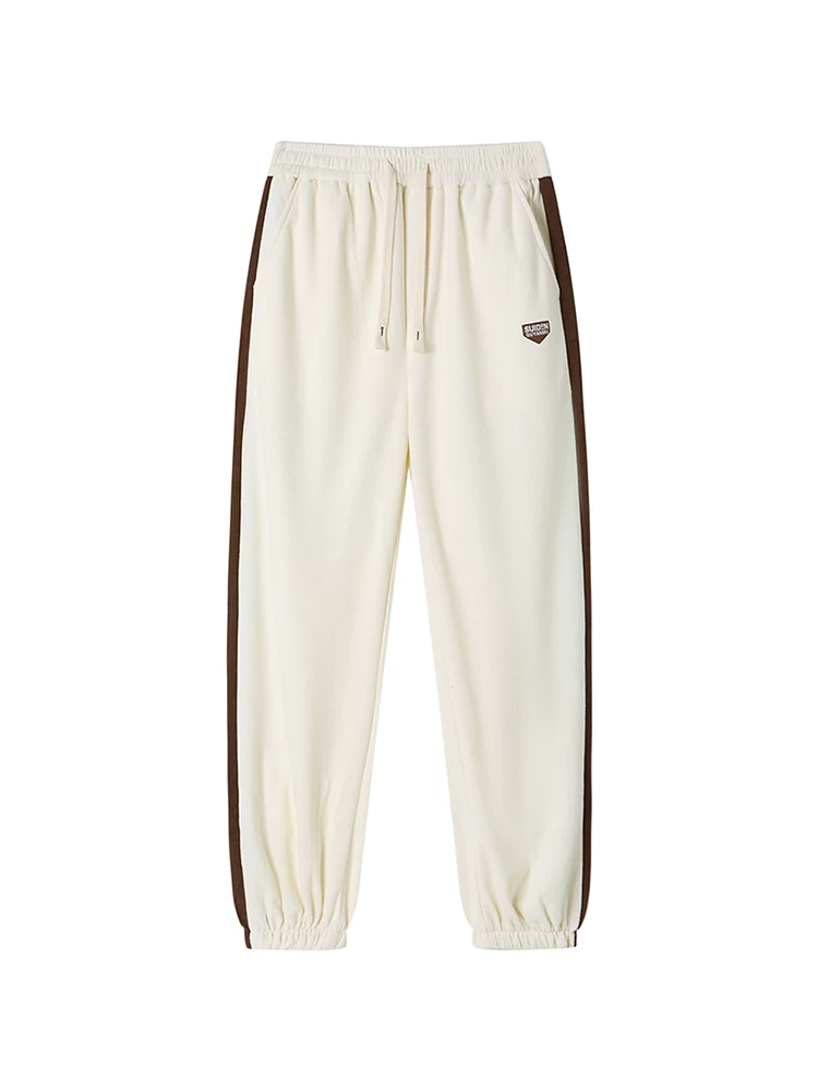 Từ sao Hỏa, không có nơi nào phù hợp, quần dài unisex đa năng có dây rút màu sắc hợp thời trang, phong cách thể thao, dáng rộng, đa năng