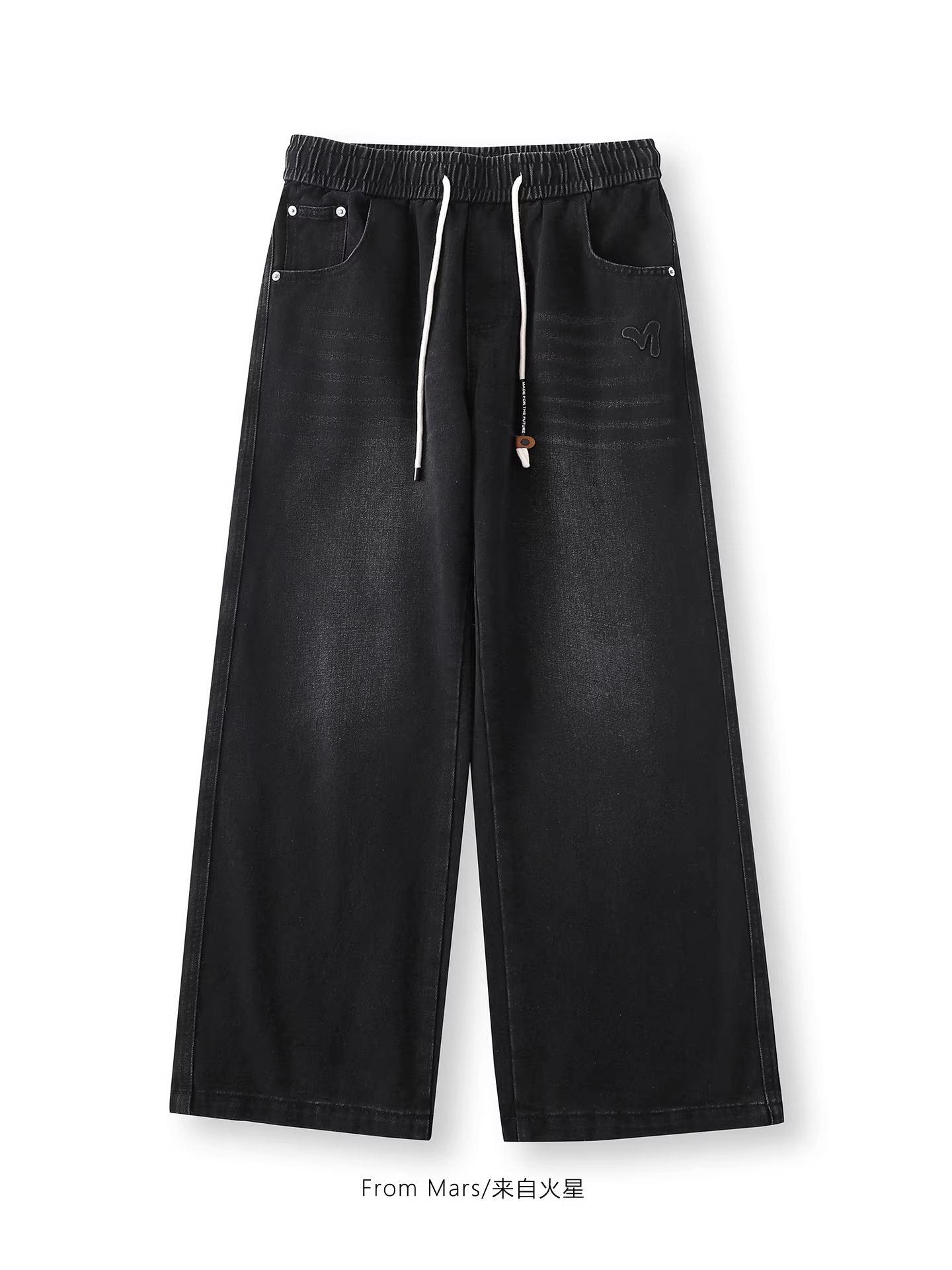 Từ Mars giải thích rõ ràng: quần denim ống rộng phong cách retro cổ điển, đa năng, phong cách đường phố BF