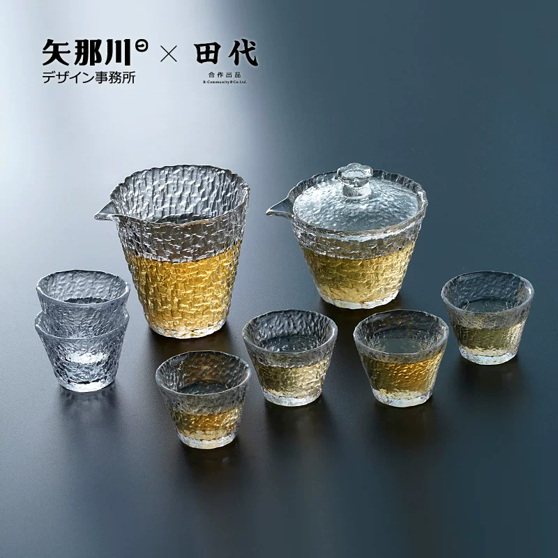 Bộ ấm trà thủy tinh Tian Dai để pha trà, bộ dụng cụ pha trà văn phòng cao cấp với bát trà và dụng cụ pha trà.