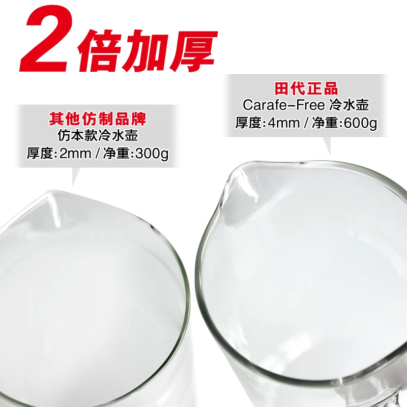 Ấm đun nước thủy tinh Tian Dai, ấm đun nước lạnh, nắp inox 304 trong suốt, dung tích lớn, chịu nhiệt độ cao, dùng trong gia đình.