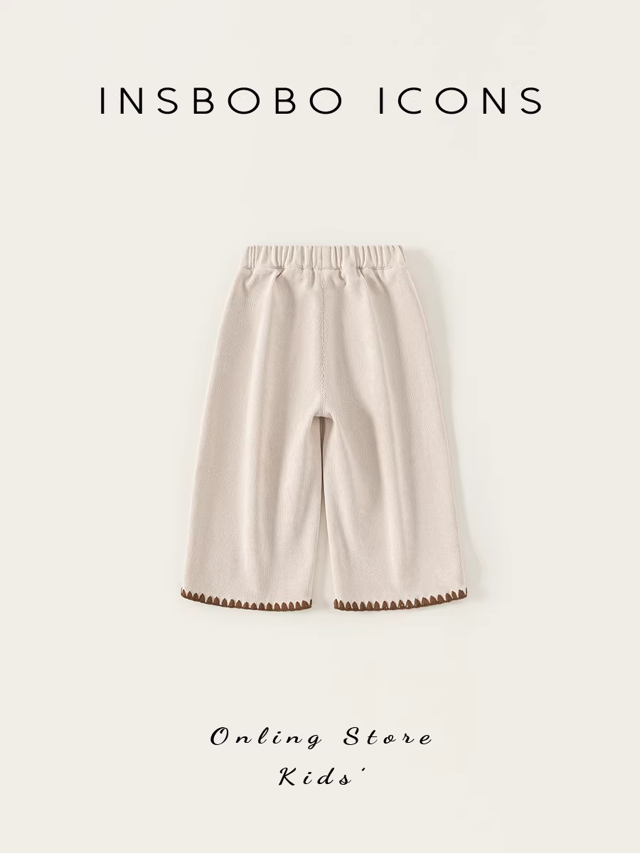 Quần dài bé gái INSbobo thu đông 2025 kiểu mới quần bé gái mặc thường ngày xuân thu thời trang trẻ em
