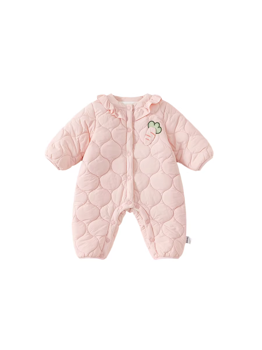 Quần áo thu đông INSbobo cho bé 2025, bộ liền thân dày dặn cho bé gái, chất liệu cotton mới