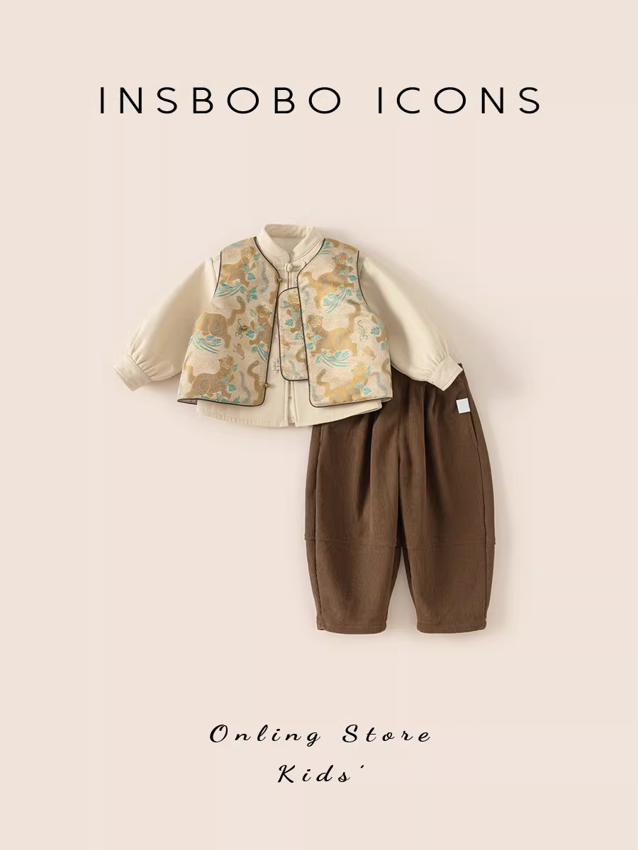 Trang phục trang trọng của bé trai một tuổi, bộ đồ Hanfu, bộ đồ Tang, quần áo thu đông kiểu Trung Quốc mới dành cho trẻ em, trang phục lễ kỷ niệm sinh nhật của quý ông nhỏ, phong cách truyền thống Trung Quốc.