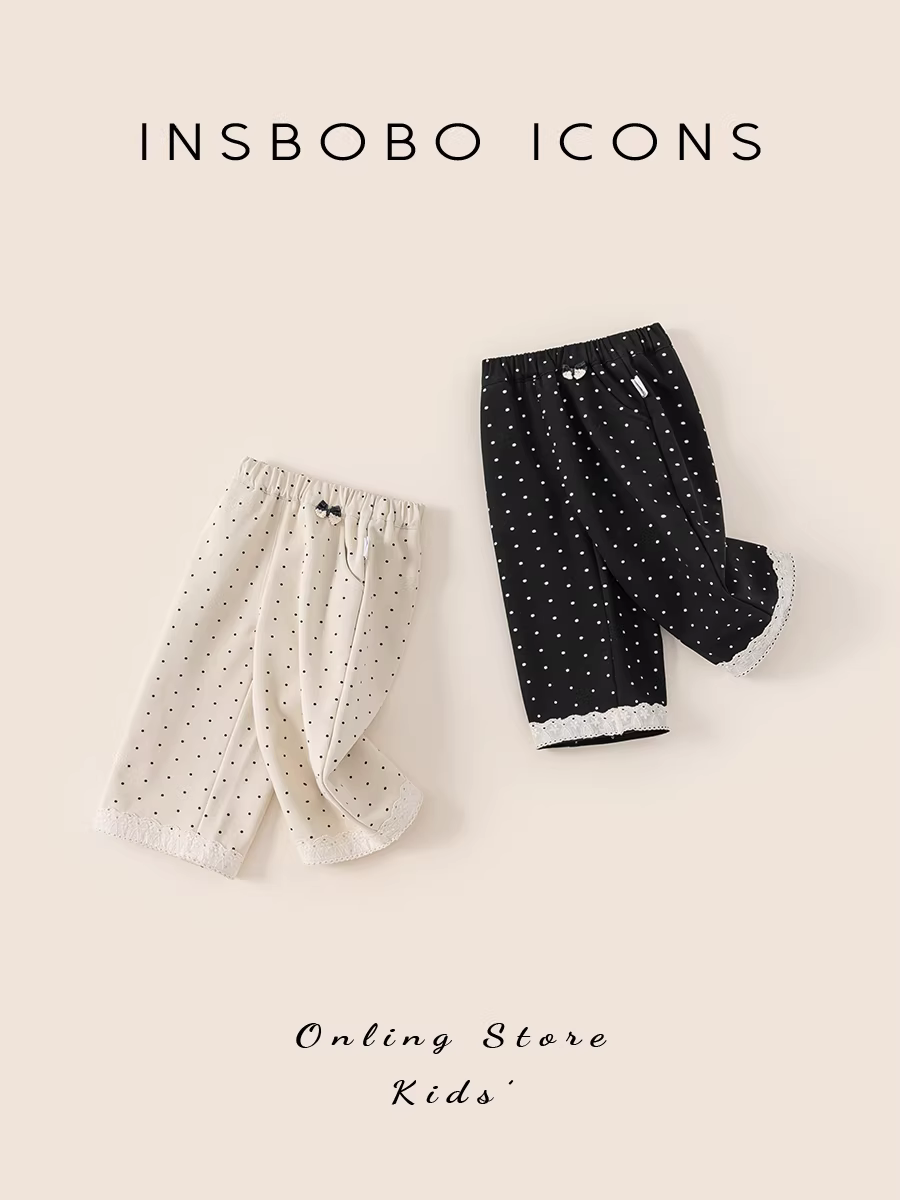 Quần bé gái INSbobo kiểu mới mùa đông 2025, quần ống đứng thời trang trẻ em, quần dày giữ ấm mùa thu đông, quần thường ngày