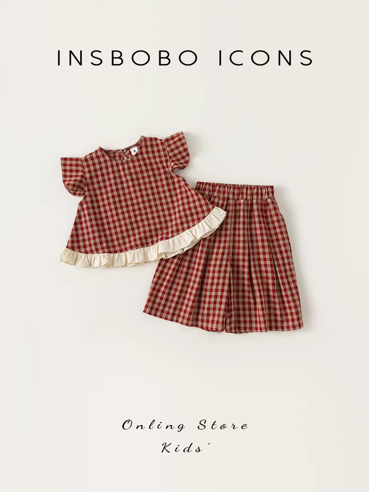 Bộ trang phục mùa hè cho bé gái, quần áo trẻ em thời trang, quần áo mùa hè sành điệu cho bé gái, kiểu mới 2025, quần áo mùa hè cho bé gái nhỏ.