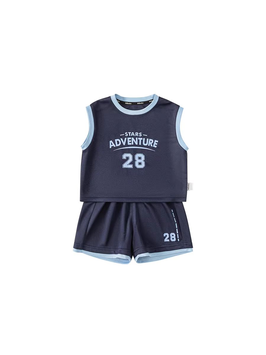 Bộ vest bé trai INSbobo 2025 kiểu dáng mới thời trang, bộ đồ thể thao mùa hè cho bé trai