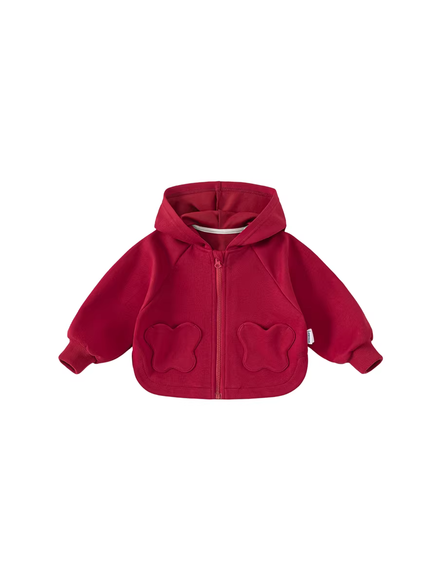 Áo khoác bé gái INSbobo thu đông 2025 kiểu mới, áo có mũ dành cho bé gái, quần áo trẻ em, thời trang xuân thu trẻ em.