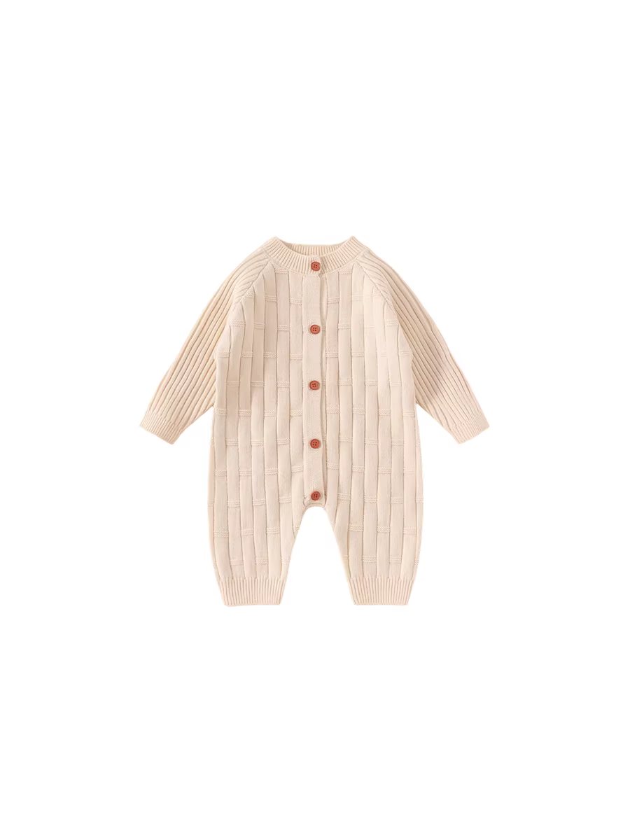 Quần áo trẻ em INSbobo mùa đông, áo len liền thân cho bé sơ sinh, kiểu mới thu đông 2025, bộ liền thân đi chơi thời trang cho bé