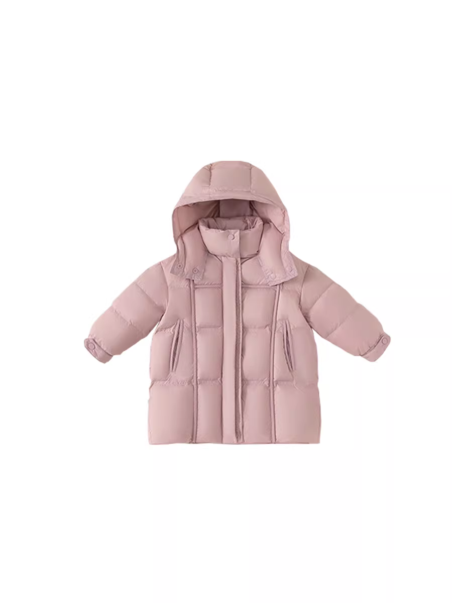 Áo khoác lông vũ trẻ em INSbobo Áo khoác mùa đông dài ba lớp chống thấm nước cho bé trai Áo khoác lông vũ cho bé gái Áo khoác ngoài 90% lông vịt trắng mặc mùa đông