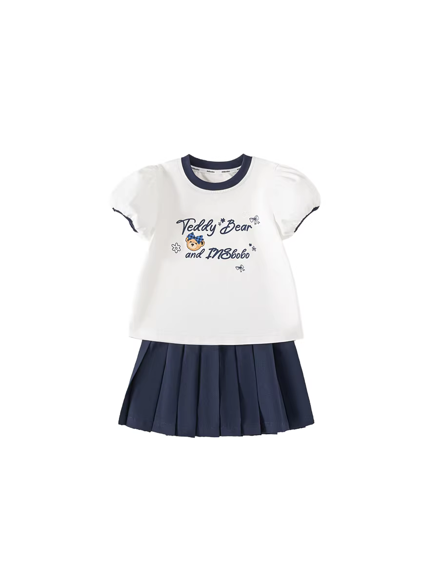 [Bộ sưu tập Gấu bông] Trang phục mùa hè INSbobo dành cho bé gái 2025 - Váy thời trang mùa hè mới cho bé gái