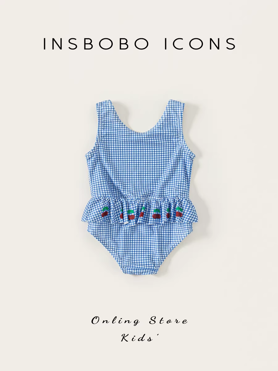 Đồ bơi bé gái INSbobo hè 2025 kiểu mới, đồ bơi trẻ em thời trang, quần áo trẻ em mùa hè