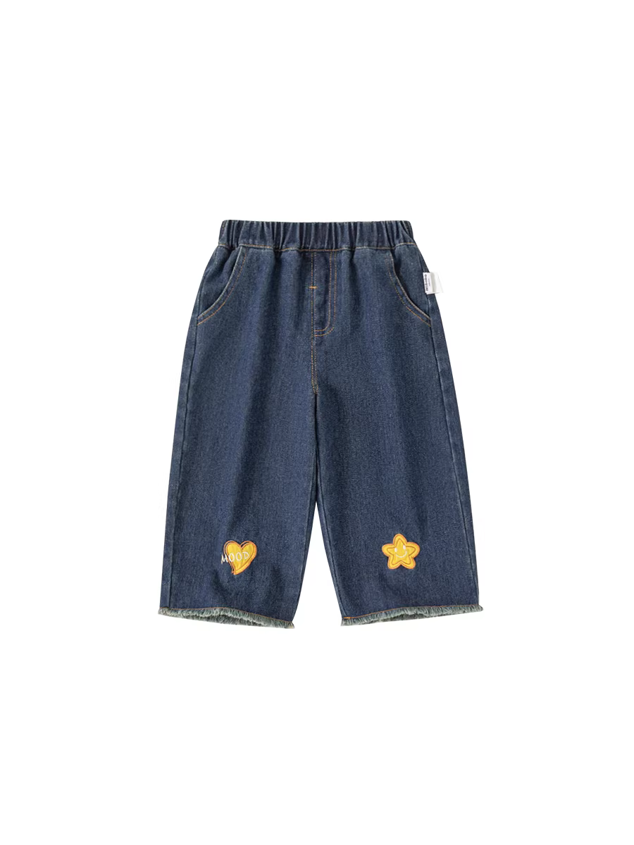 Quần bé gái INSbobo thu đông 2025, quần jeans trẻ em, quần ống đứng bé gái, quần dài trẻ em thời trang