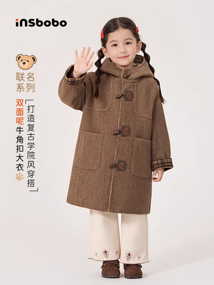 【Teddy Bear Series】Áo khoác mùa đông dành cho nữ INSbobo Áo khoác ngoài dành cho bé trai Áo khoác ngoài mùa đông 2025 Áo thời trang mới mùa đông