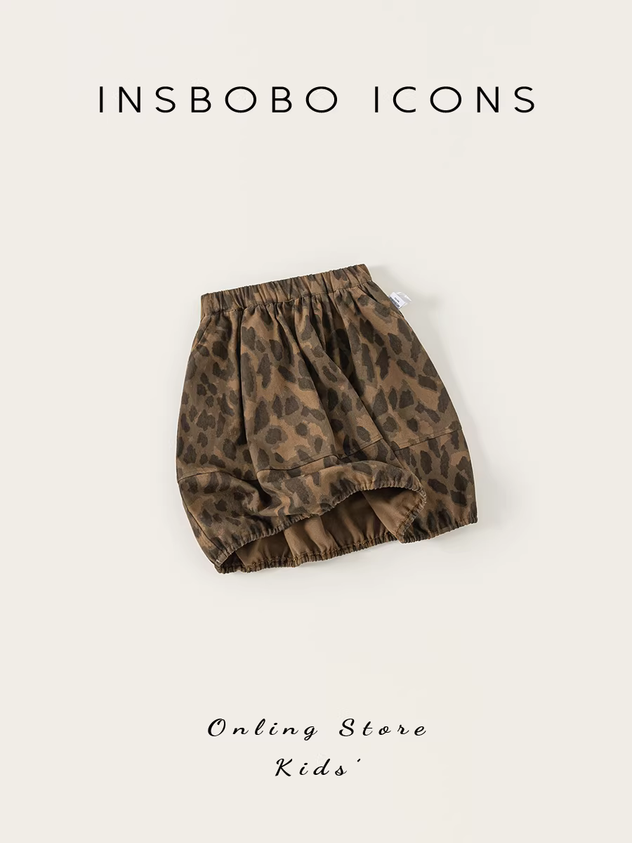 Váy bé gái INSbobo kiểu mới thu 2025, váy trẻ em siêu thời trang, váy ngắn bé gái xuân thu, quần áo trẻ em