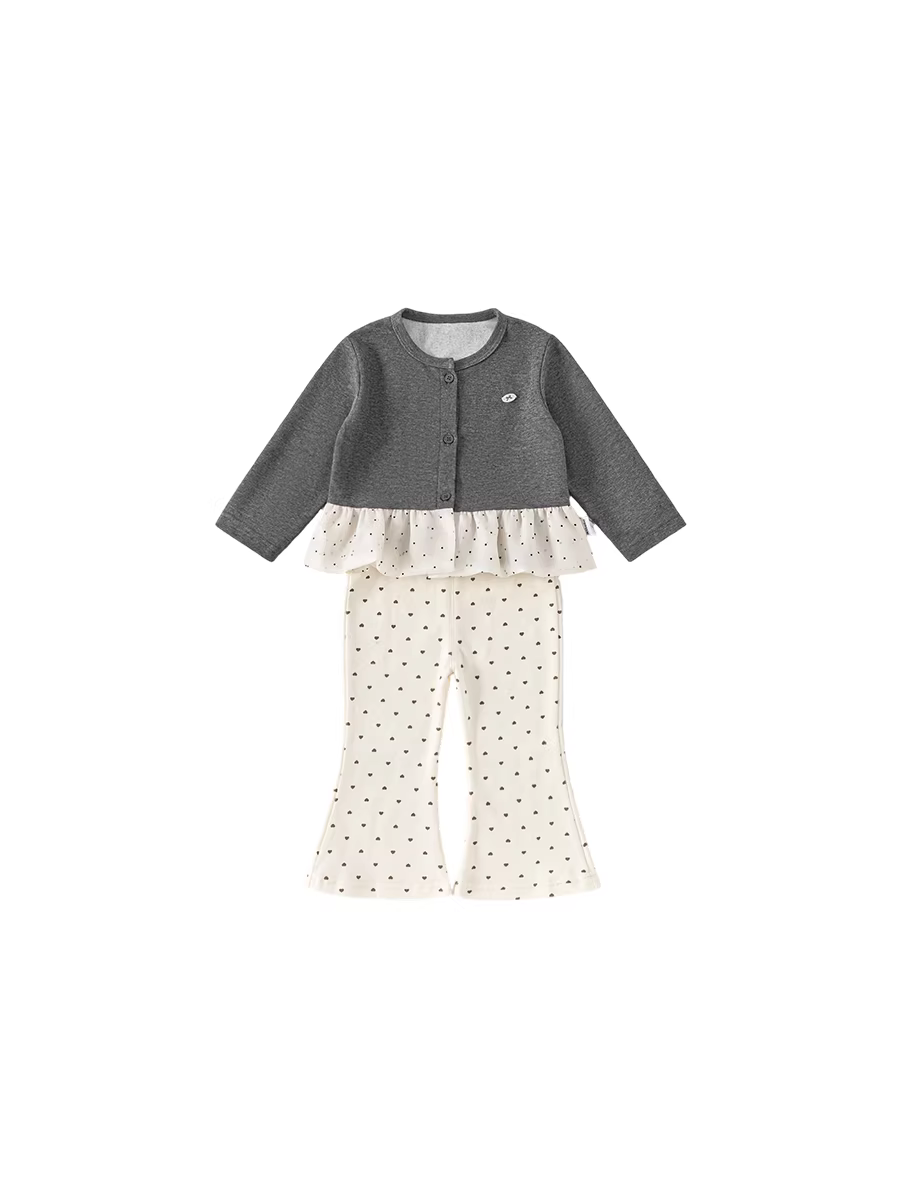 Quần INSbobo bé gái 2025 bộ trang phục thu mới cho trẻ em quần chuông thời trang phong cách mùa xuân thu