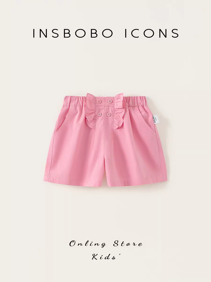 Quần bé gái INSbobo hè 2025 kiểu mới quần đùi bé gái quần áo hè mỏng cho bé quần áo trẻ em thường ngày