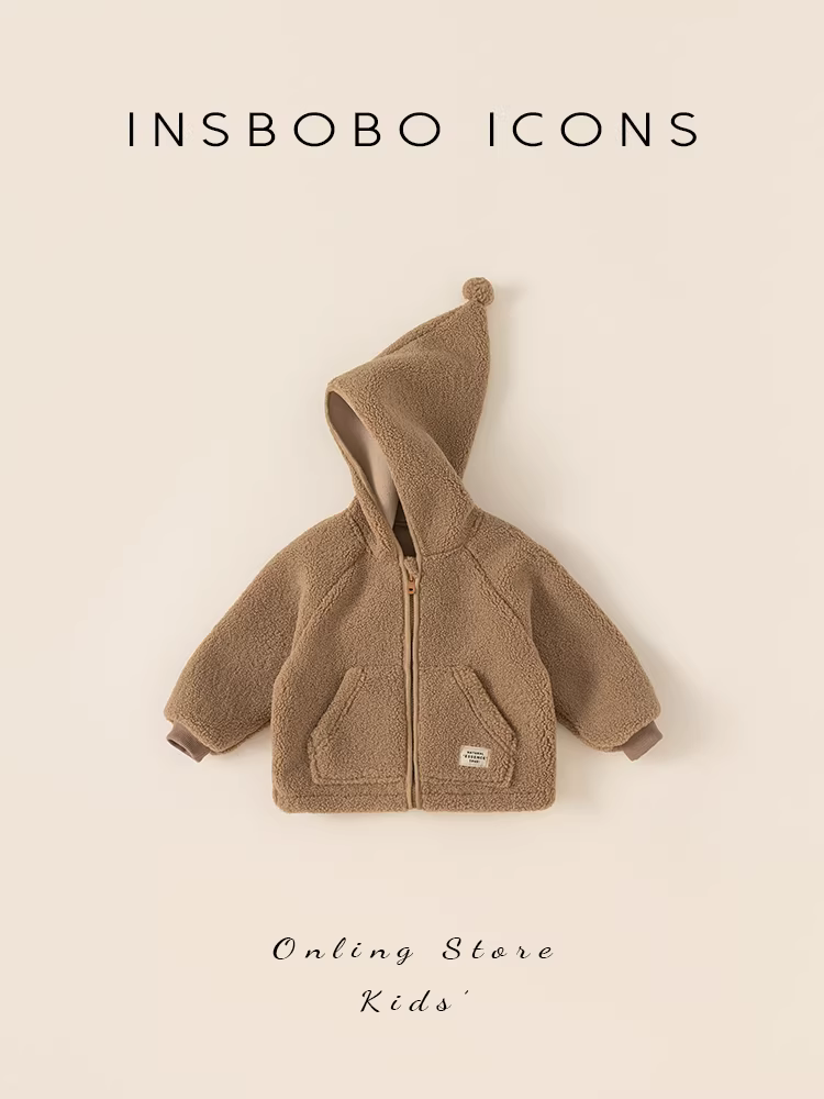 Áo khoác ngoài cho bé gái mùa thu đông 2024 kiểu mới áo khoác lông thú cho bé gái áo nhung hai mặt quần áo trẻ em quần áo mùa đông ấm áp
